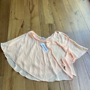 Urban Outfitters Orange Asymmetrical Wrap Skirt